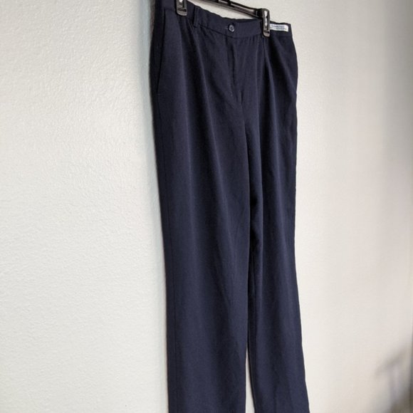 Navy Blue Pendleton Dress Pants - Picture 5 of 7